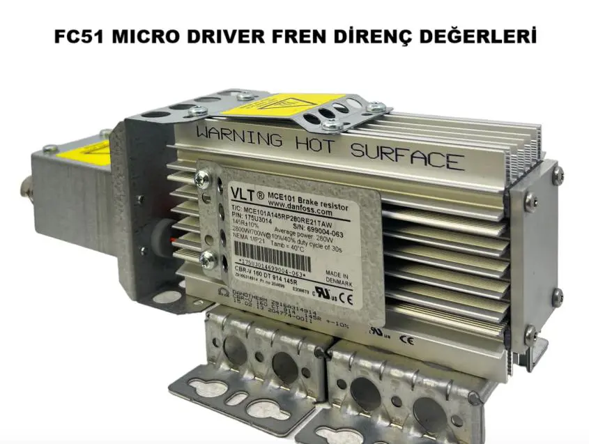 FC51 MICRO DRIVER FREN DİRENÇ DEĞERLERİ